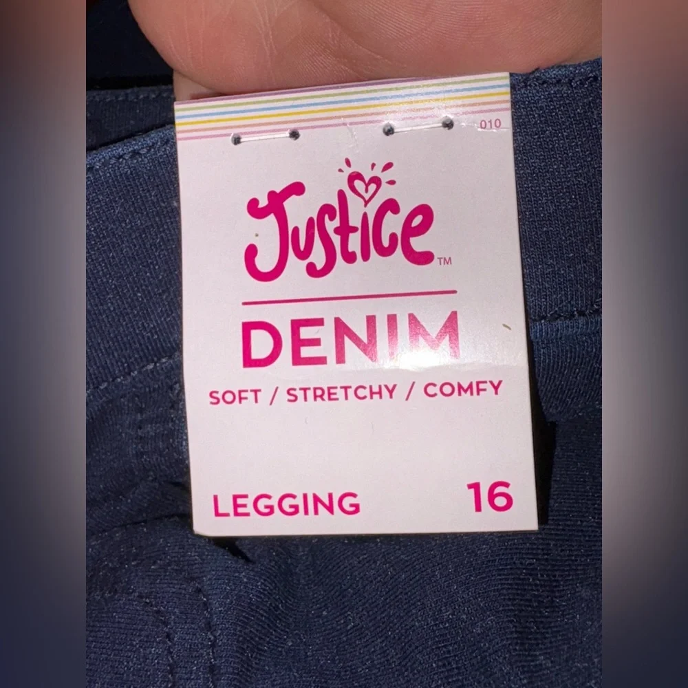 Justice‎ Dark Blue Jean Leggings #1505